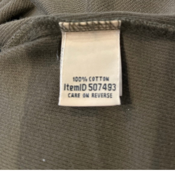 L.L. Bean Mini-Waffle Long-Sleeve Pullover Top Size Medium Crewneck Casual Tee - Picture 5 of 9